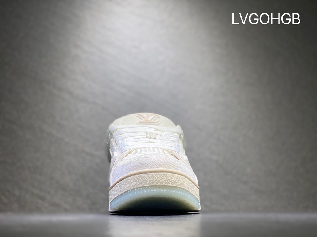 Pure original version low top LV sneakers Louis Vuitton L Home Trainer calfskin