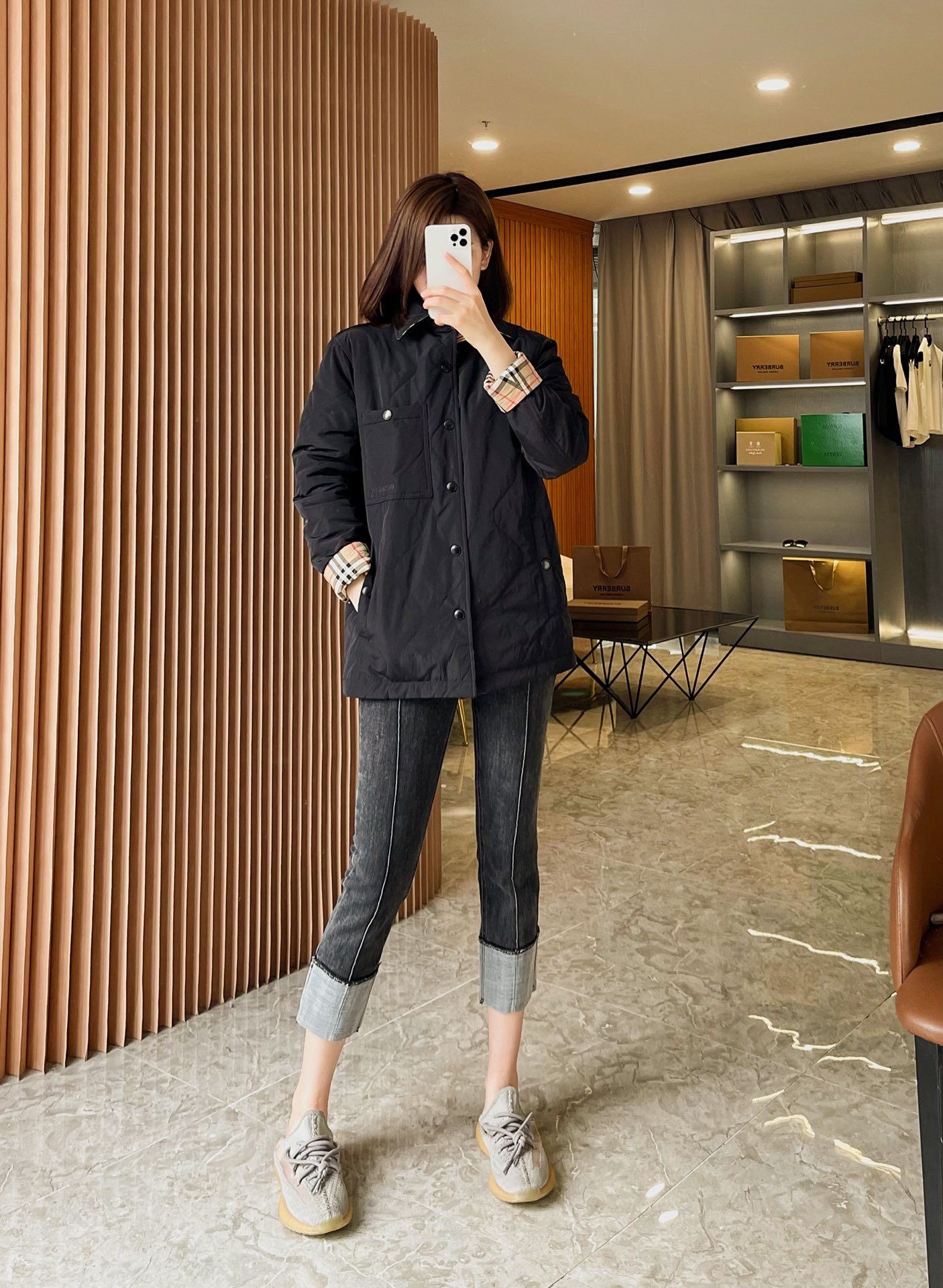 Reversible Vintage Plaid Quilted Jacket, Temperature Control, Black, Classic 8 i1664775911 1815 7