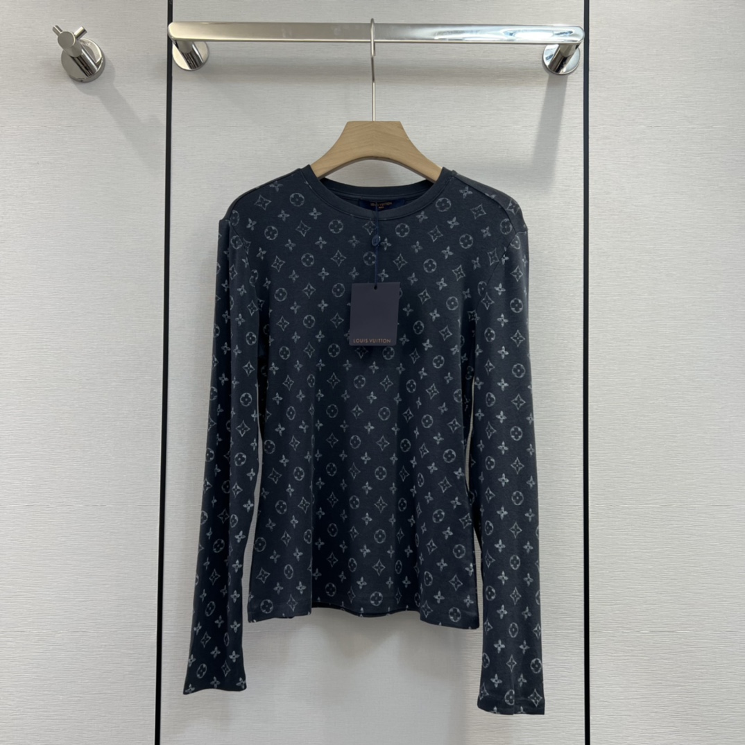 Louis Vuitton AAA+
 Clothing T-Shirt Printing Fall/Winter Collection Long Sleeve