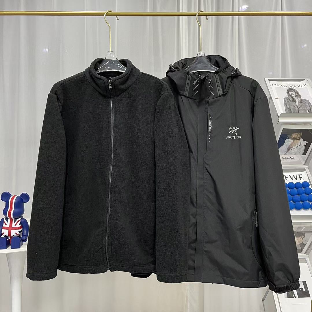 ARC’TERYX Men’s Waterproof Windproof Outdoor Jacket with Removable Inner Layer - 图片 4