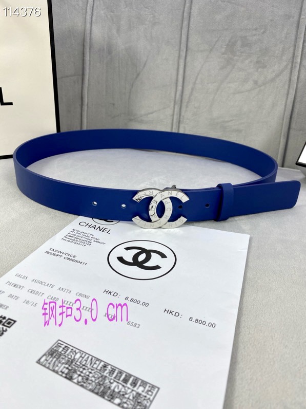 Chanel Belts Best Quality Fake
 Silver Women Steel Buckle Calfskin Cowhide