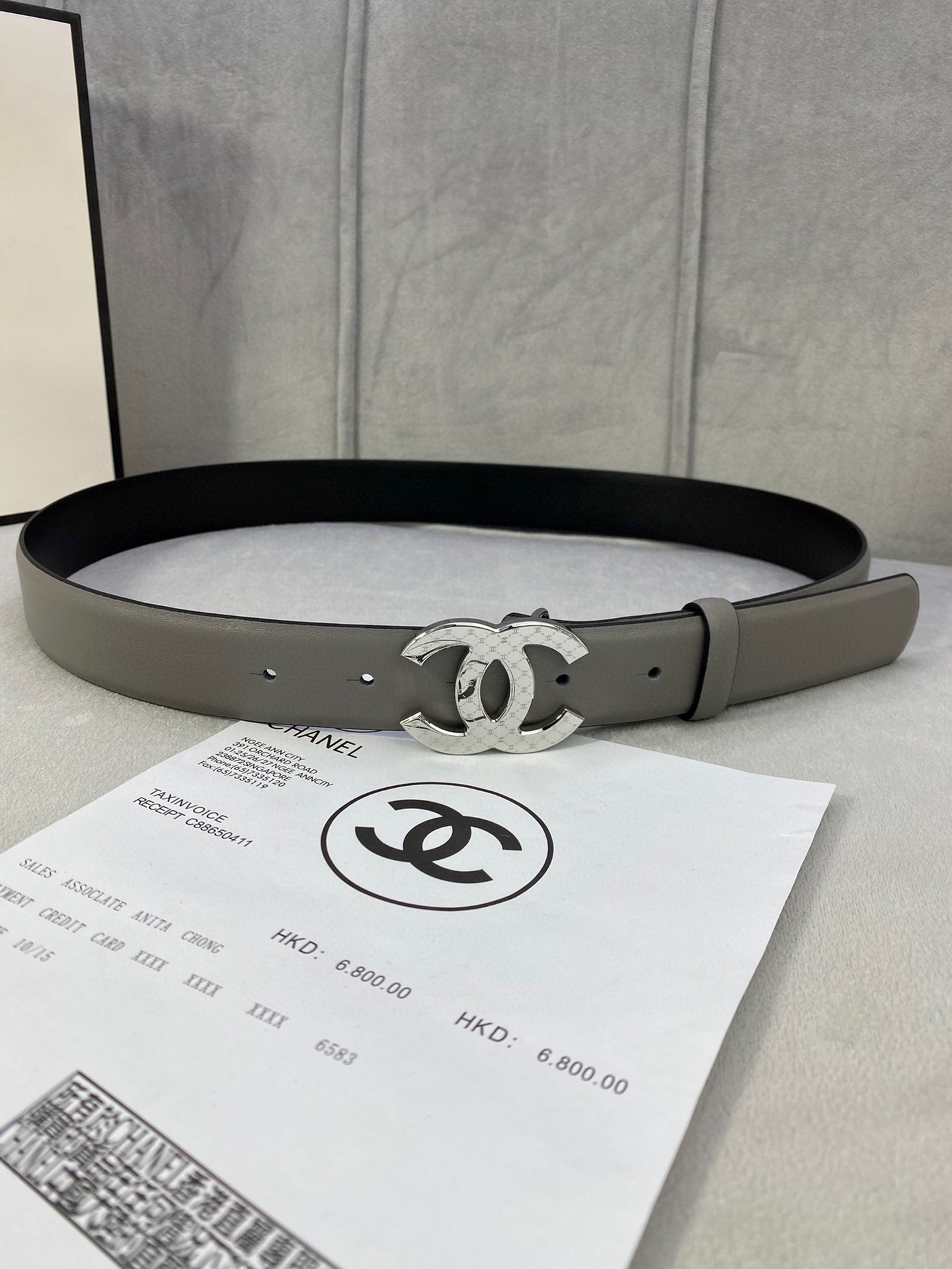 Chanel Belts 2023 AAA Replica uk 1st Copy
 Silver Women Steel Buckle Calfskin Cowhide