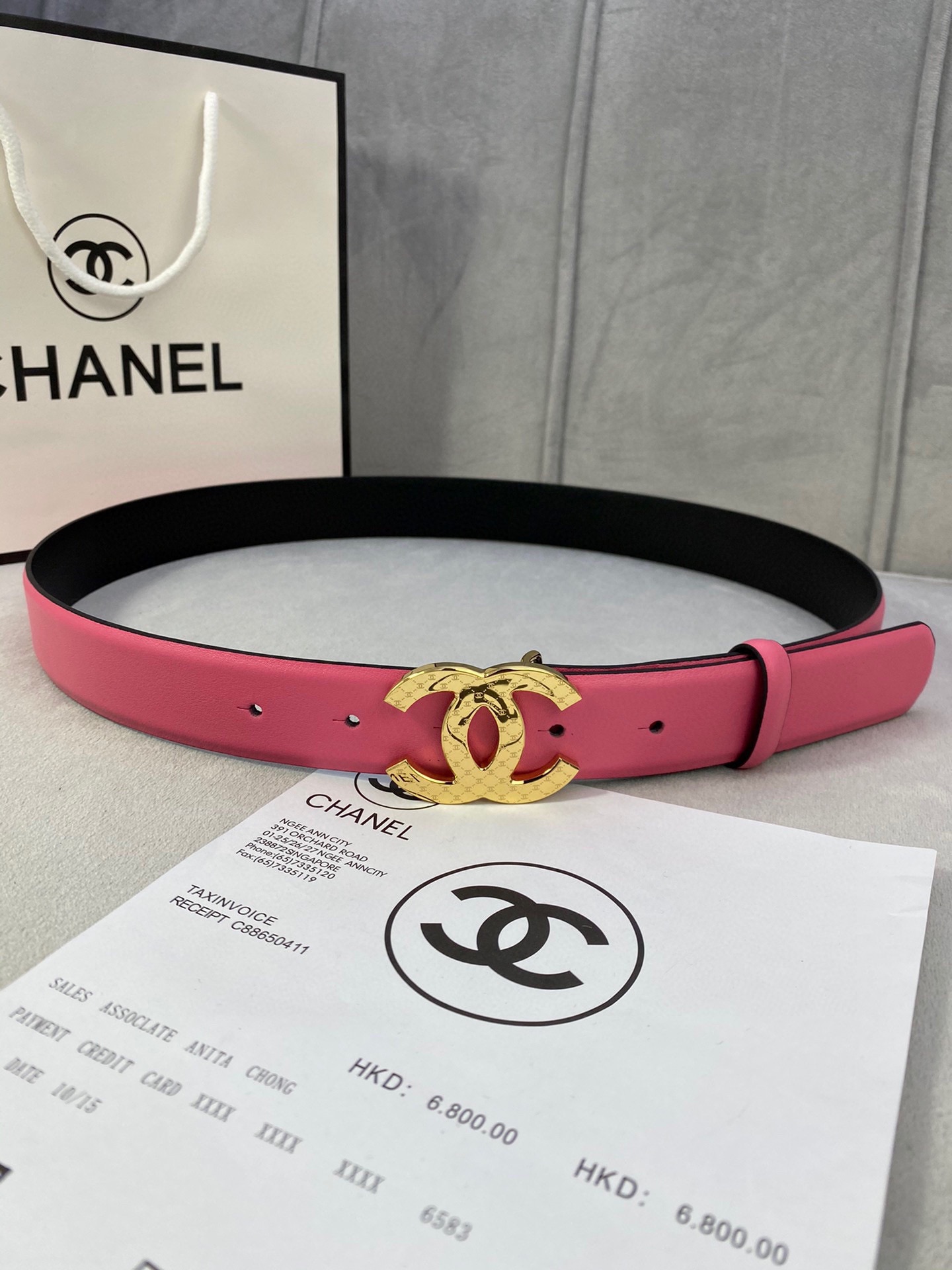 Chanel Belts Silver Women Steel Buckle Calfskin Cowhide