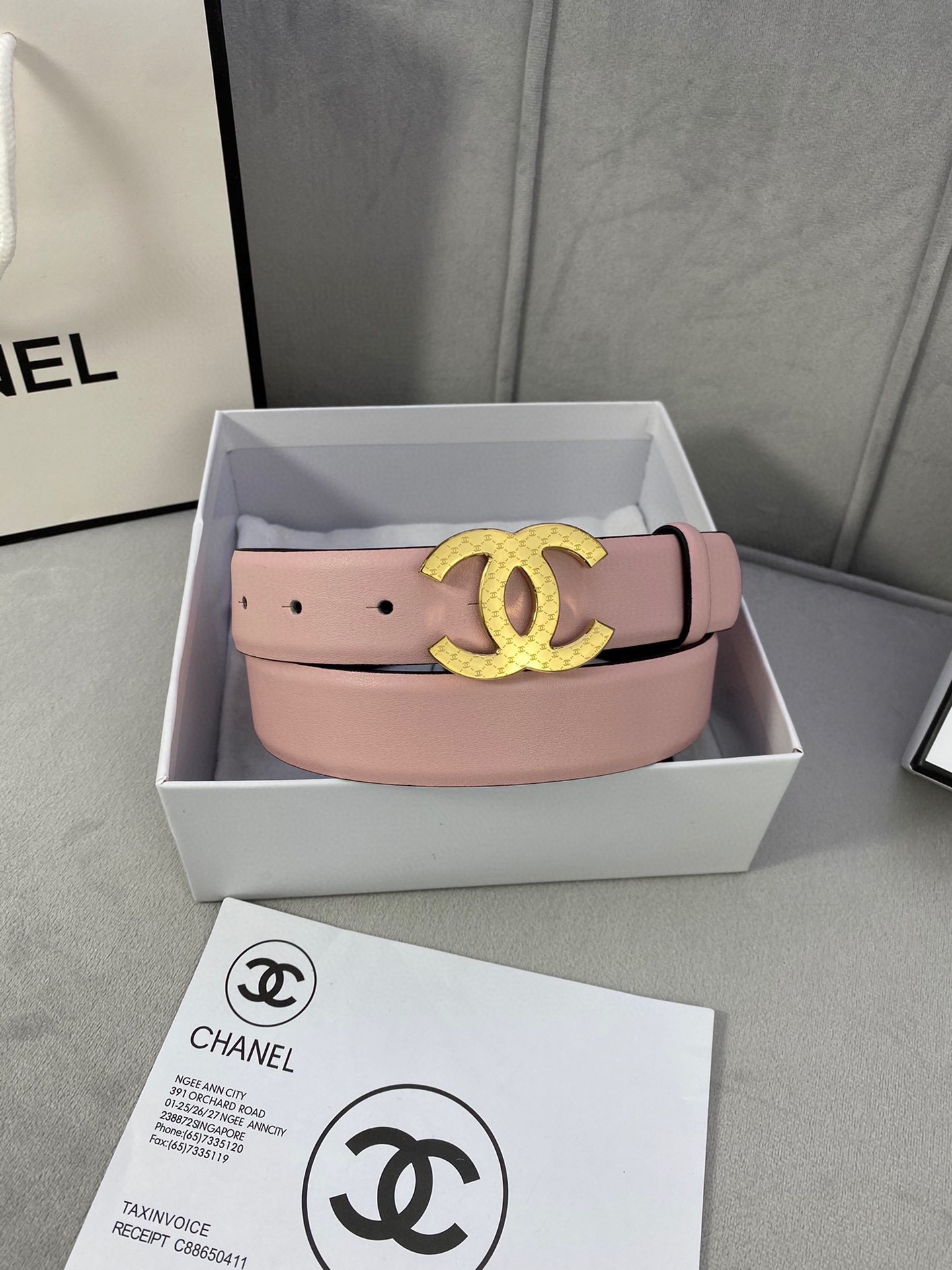 Chanel Shop
 Belts Silver Women Steel Buckle Calfskin Cowhide