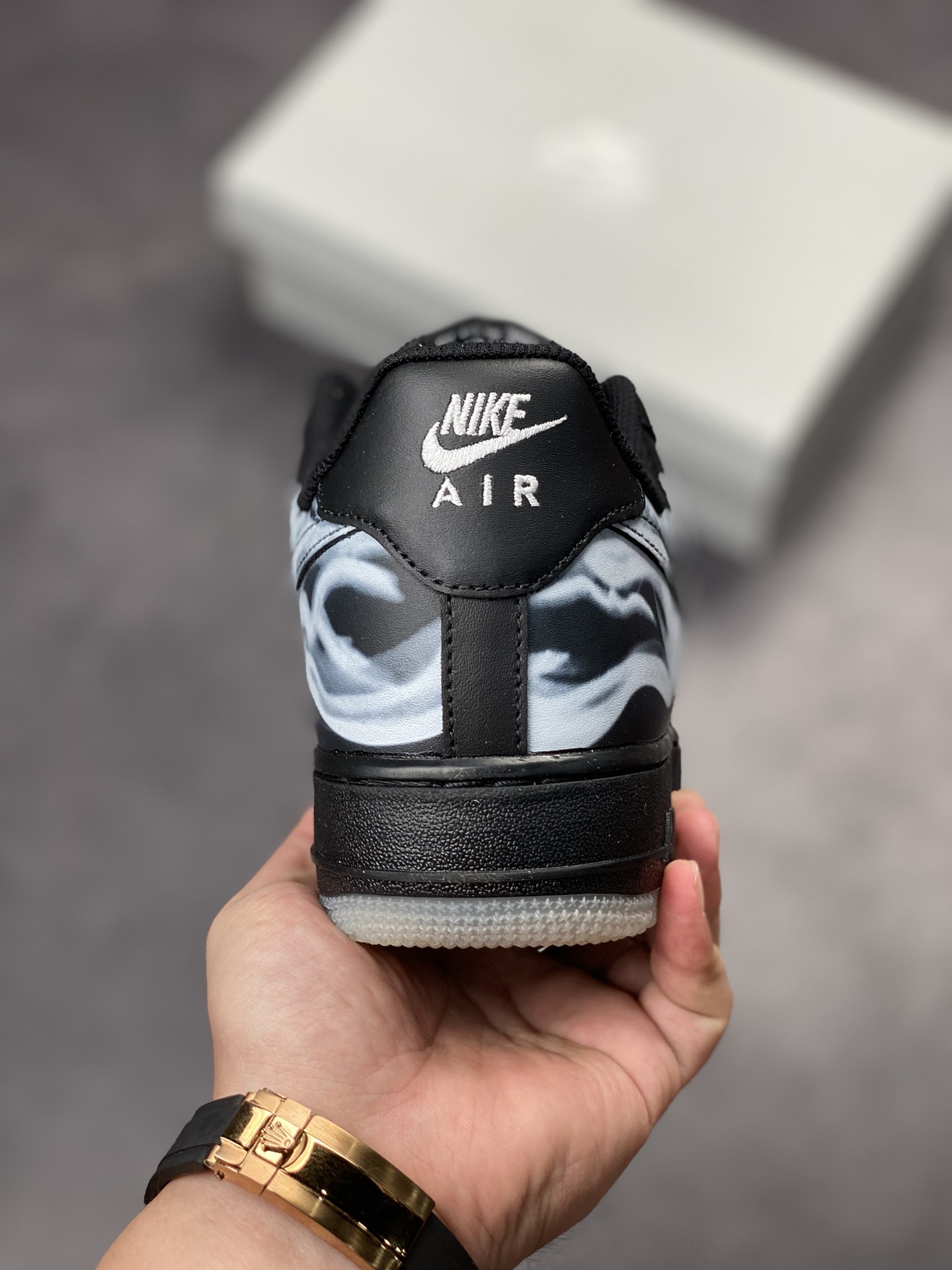 230 Nike Air Force 1 Low 07 黑色骸骨 BQ7541-001