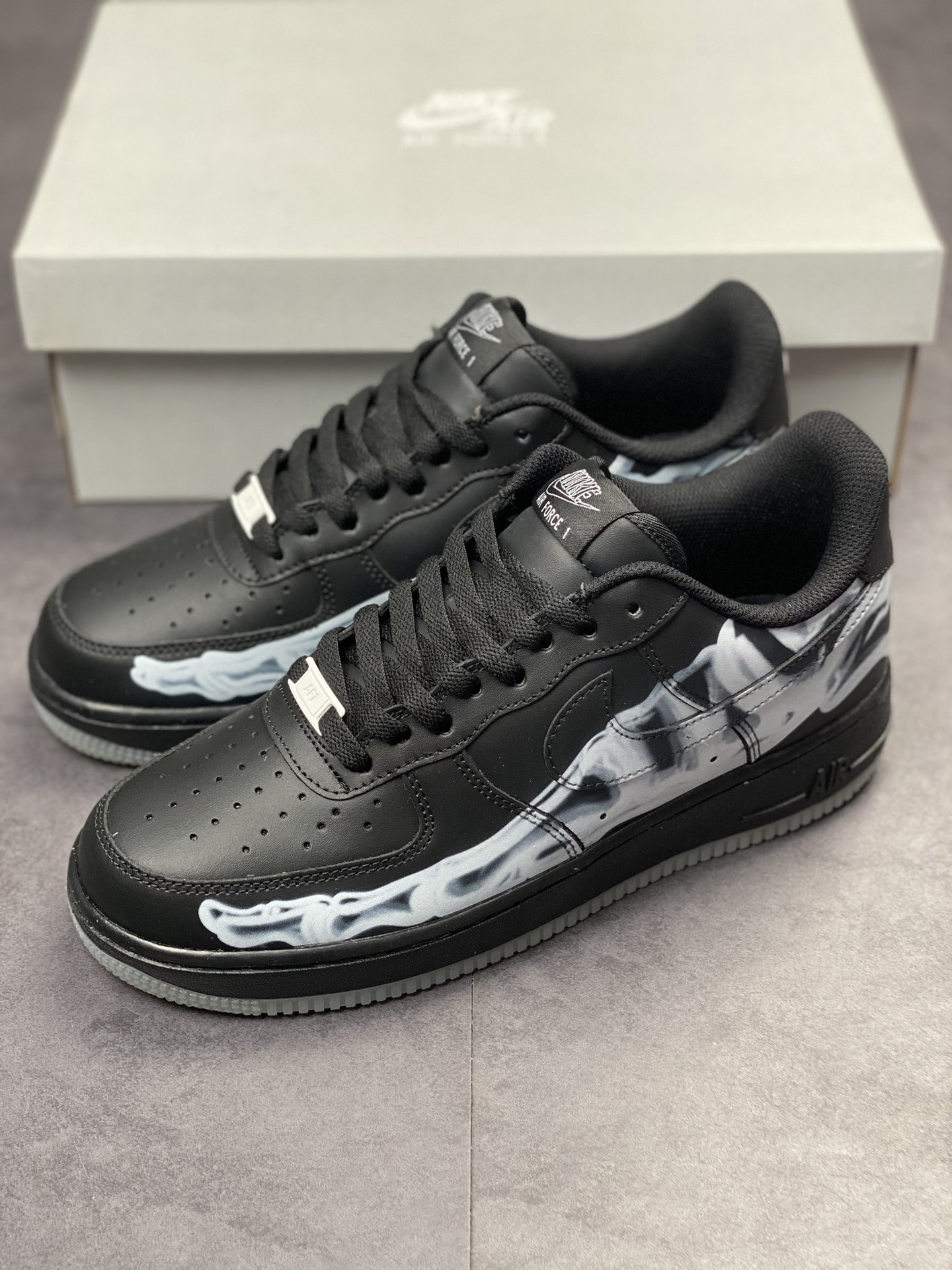 230 Nike Air Force 1 Low 07 黑色骸骨 BQ7541-001