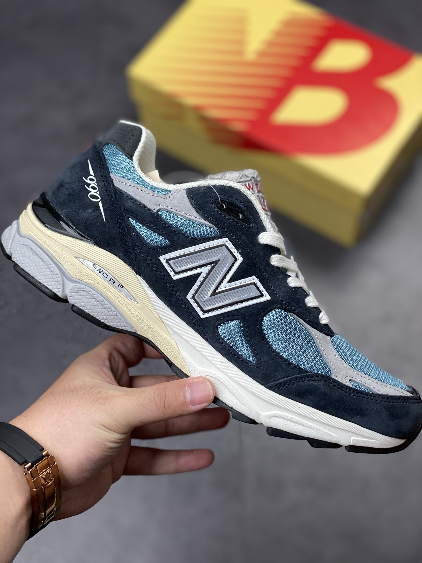 New Balance 990 V3 navy blue M990TE3