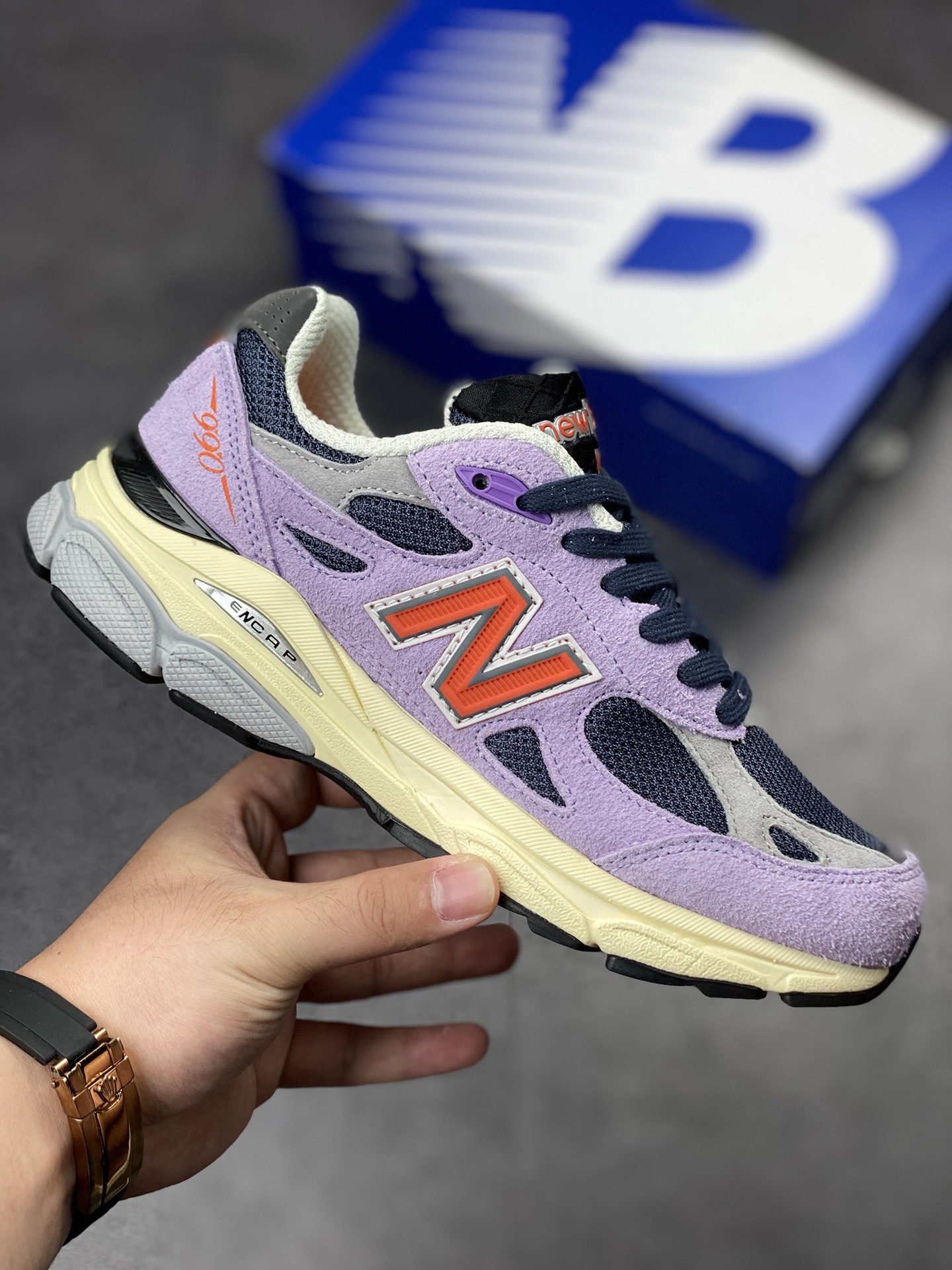 New Balance 990 V3 light purple US official M990TD3