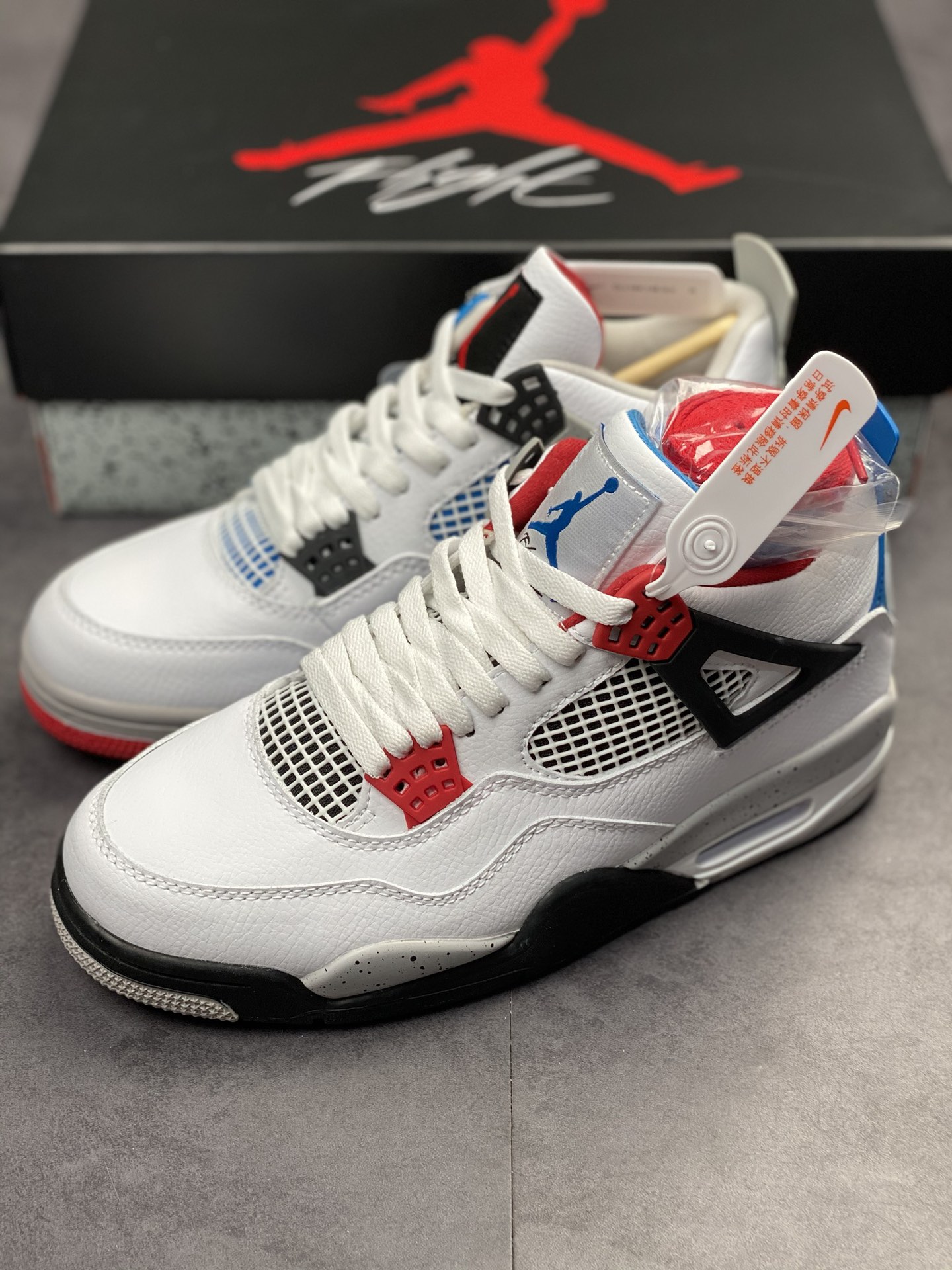 240 Air Jordan 4 Retro 红蓝鸳鸯  408452-146