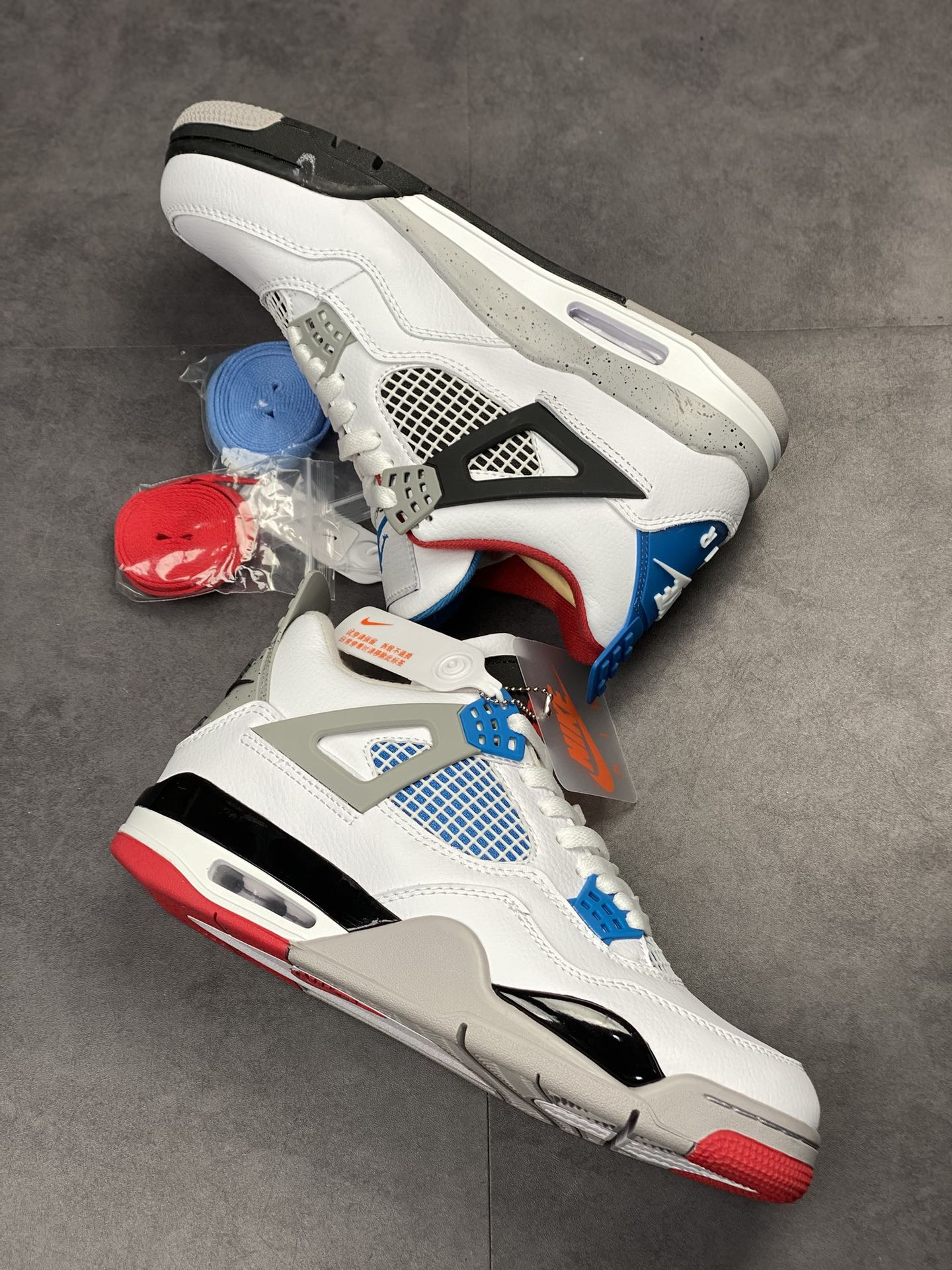 240 Air Jordan 4 Retro 红蓝鸳鸯  408452-146