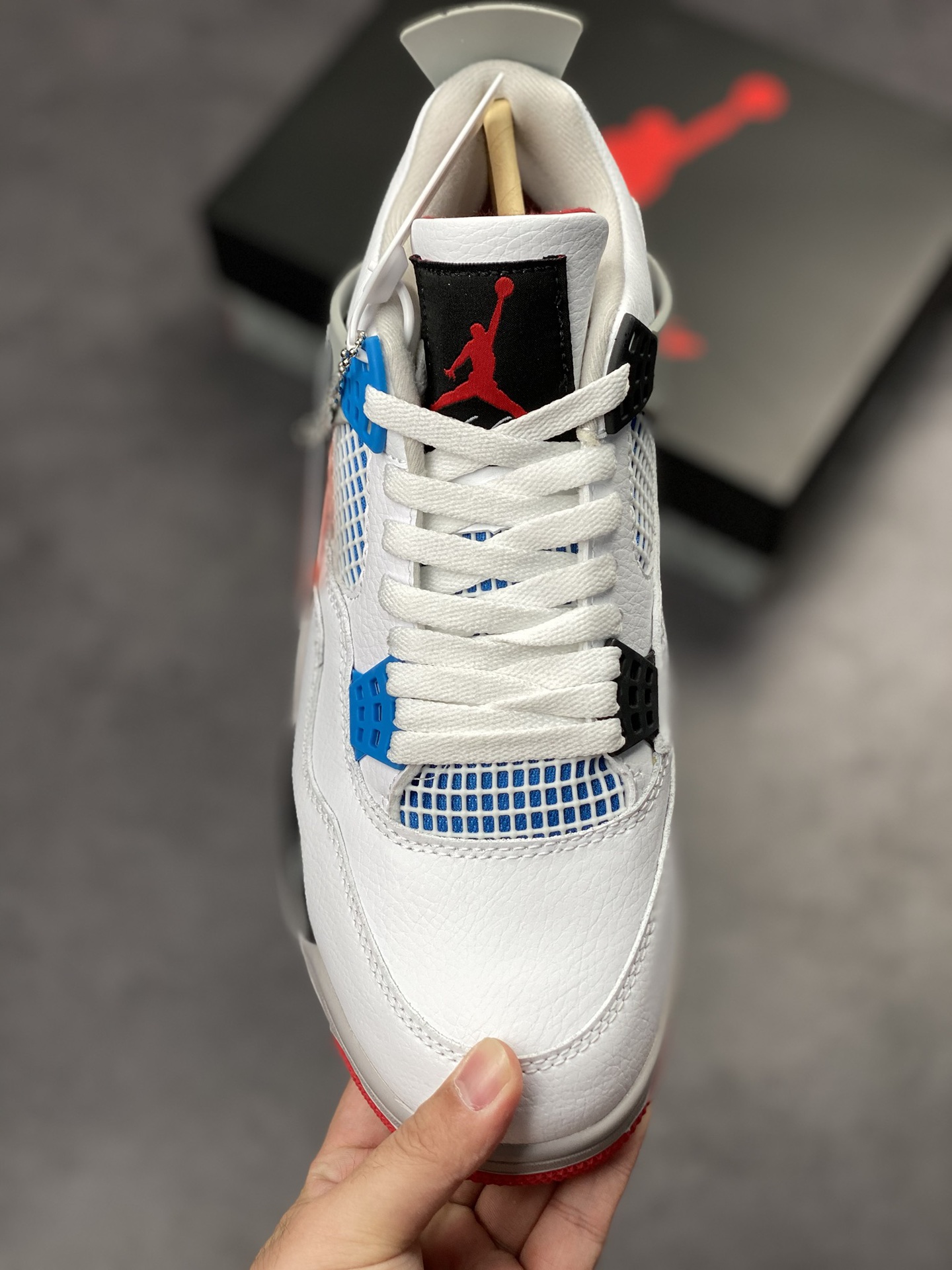 240 Air Jordan 4 Retro 红蓝鸳鸯  408452-146