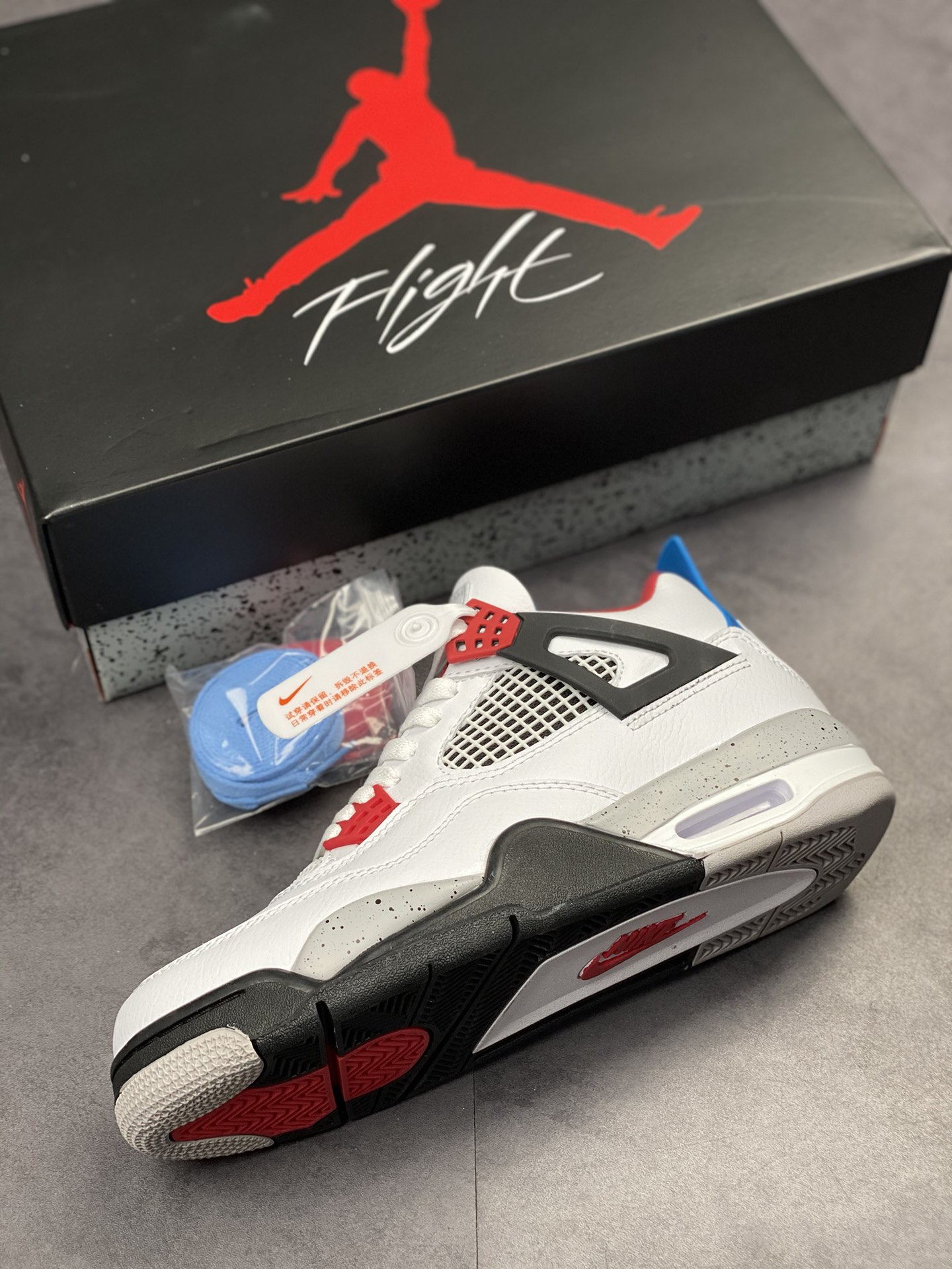 240 Air Jordan 4 Retro 红蓝鸳鸯  408452-146