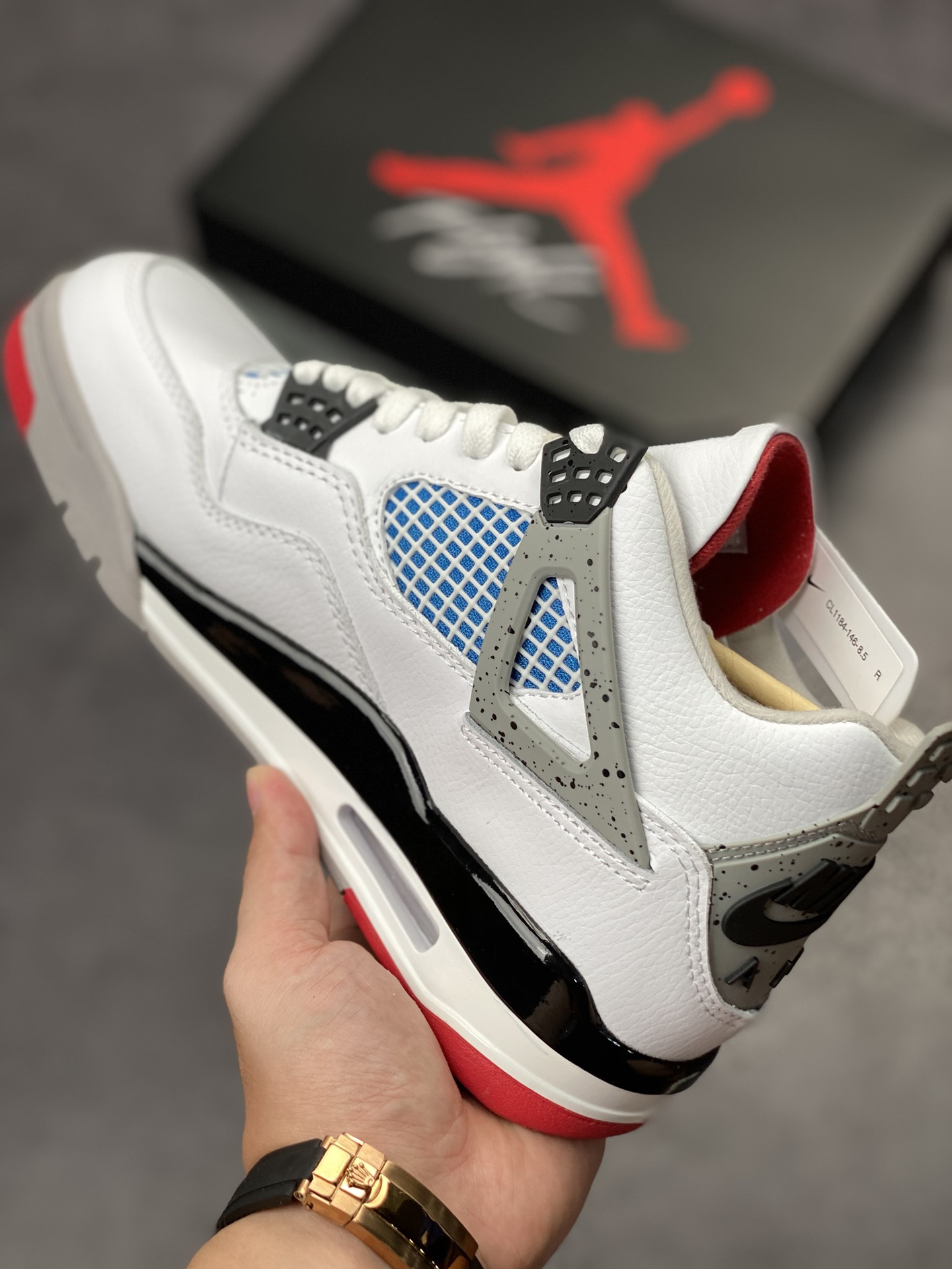 240 Air Jordan 4 Retro 红蓝鸳鸯  408452-146