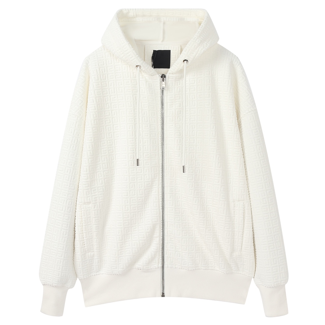 GVC Given* Chaqueta con capucha de primavera y verano 2023SS nuevo estilo Diseño jacquard con monograma 4G, tela de toa…