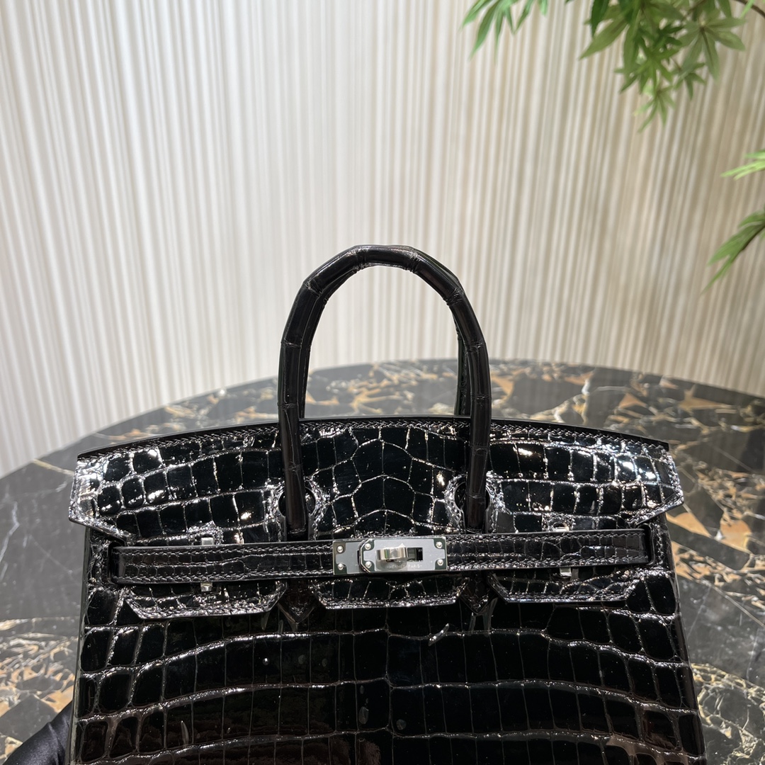 Uguale all'originale Hermes Birkin Repliche Borse Borsette Nero Platino Hardware argento 8 i1664878572 8116 6
