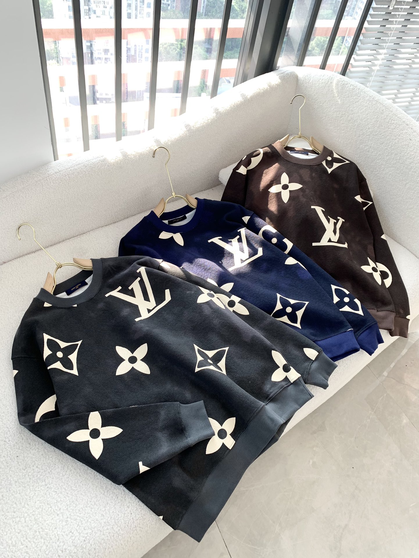 Louis Vuitton Clothing Sweatshirts Printing Unisex Cotton Fall/Winter Collection Long Sleeve