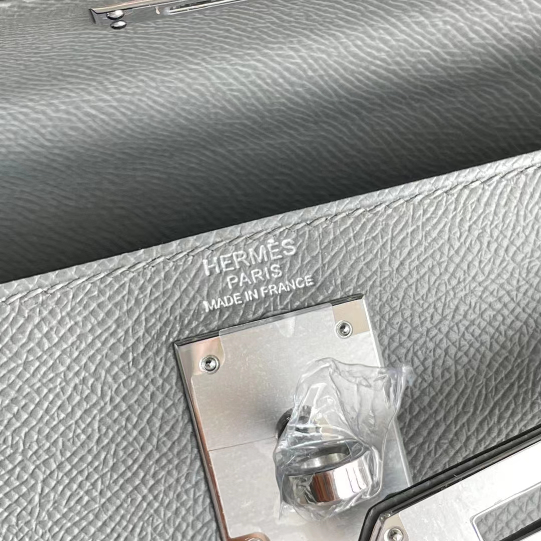 Vendita online Hermes Kelly Borsette Borse Crossbody & Borse a Tracolla Grigio Hardware argento Epsom 6 a1664930766866 4760