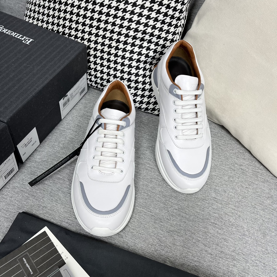 Ermenegildo Zegna Milano Leather Sneakers - Modern Style, Comfortable Fit 2 i1664900170 7303 0