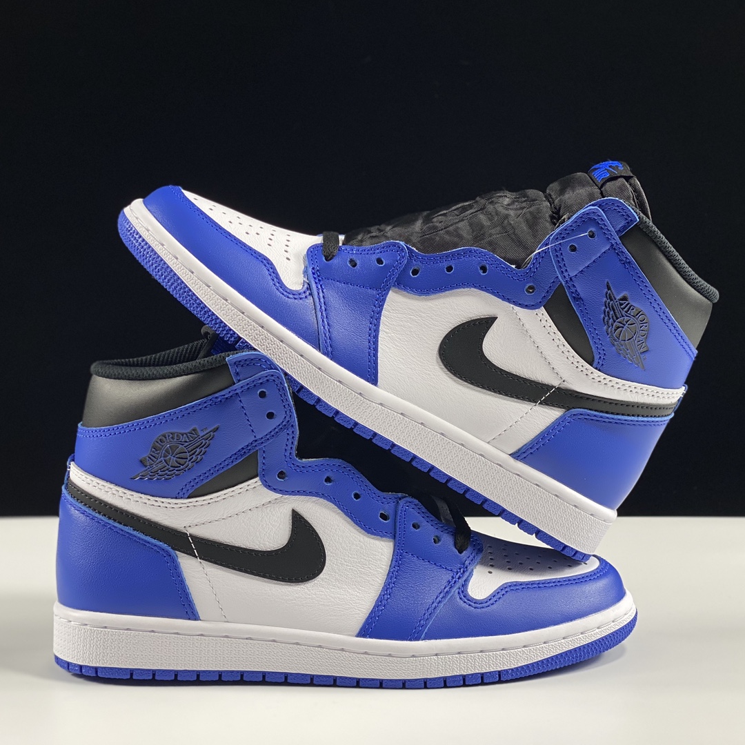 福利特价AirJordan1OGAJ1藤原浩小闪电黑白蓝555088-403尺码4444.545