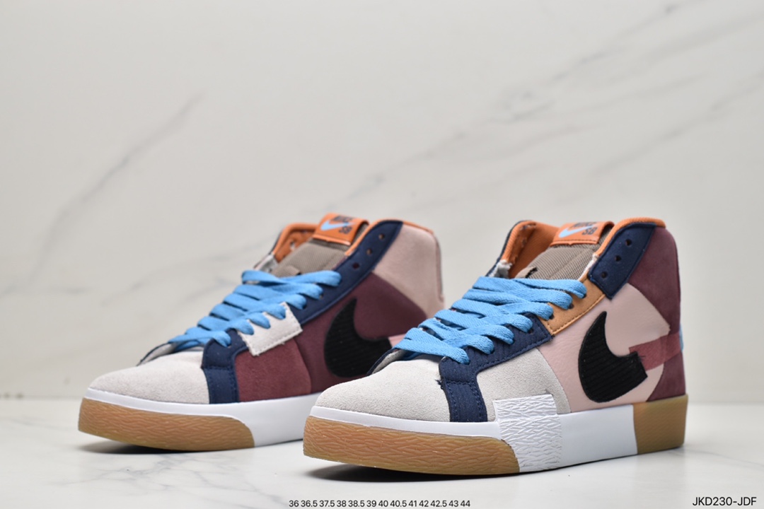 160 Nike SB Zoom Blazer Mid PRM 拼接断钩 DA8854-600