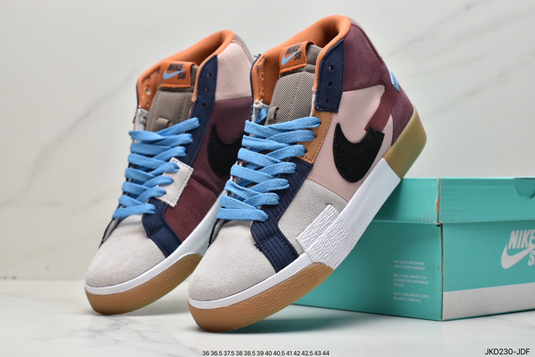 160 Nike SB Zoom Blazer Mid PRM 拼接断钩 DA8854-600
