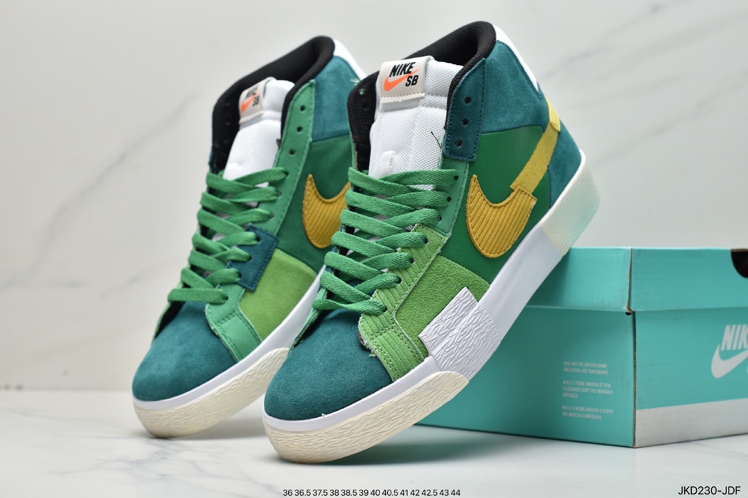 160 Nike SB Zoom Blazer Mid PRM 拼接断钩 DA8854-600