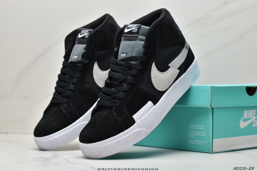 160 Nike SB Zoom Blazer Mid PRM 拼接断钩 DA8854-600