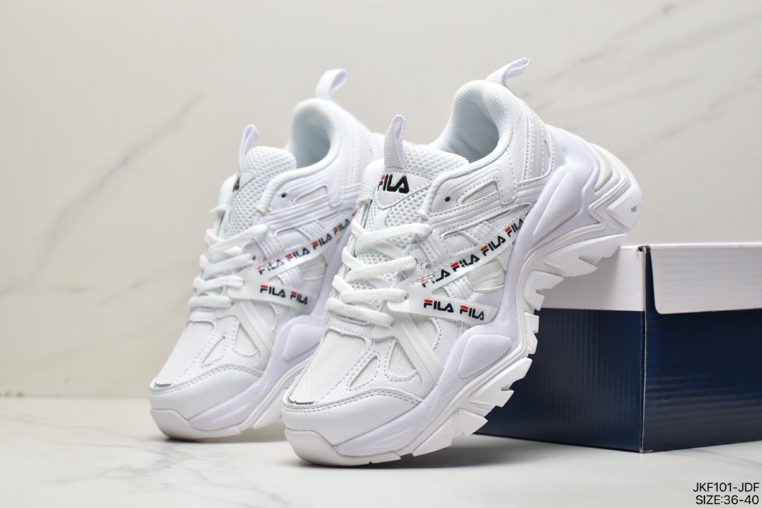 165 Fila Sport Interaction 交叉鱼刺三代系列网红老爹慢跑鞋F12W134159