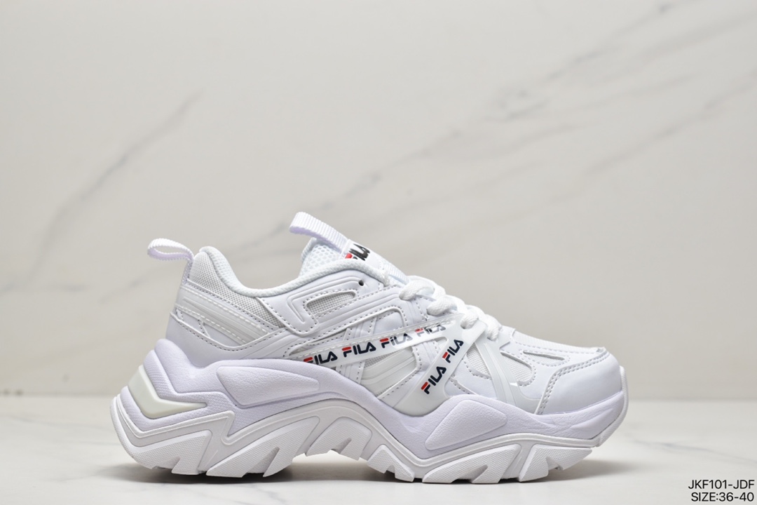 165 Fila Sport Interaction 交叉鱼刺三代系列网红老爹慢跑鞋F12W134159