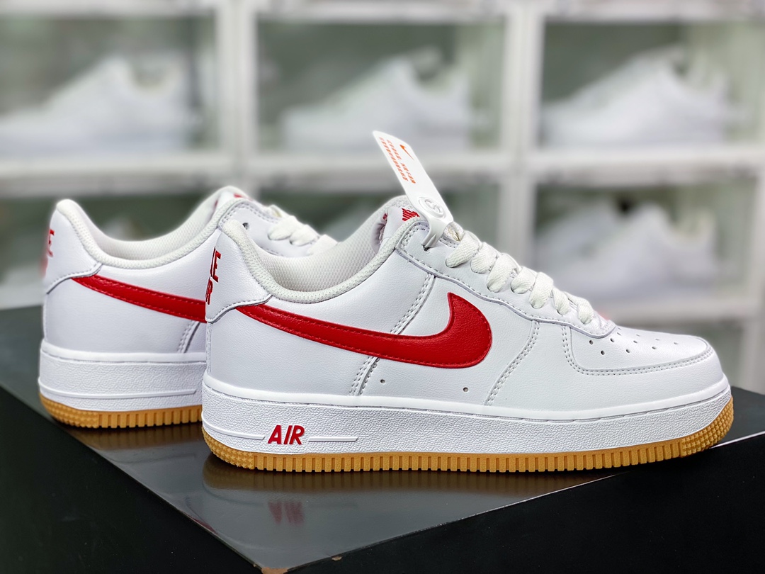 Air Force 1'07 Low”White/University Red/Gum” Air Force One DJ3911-102