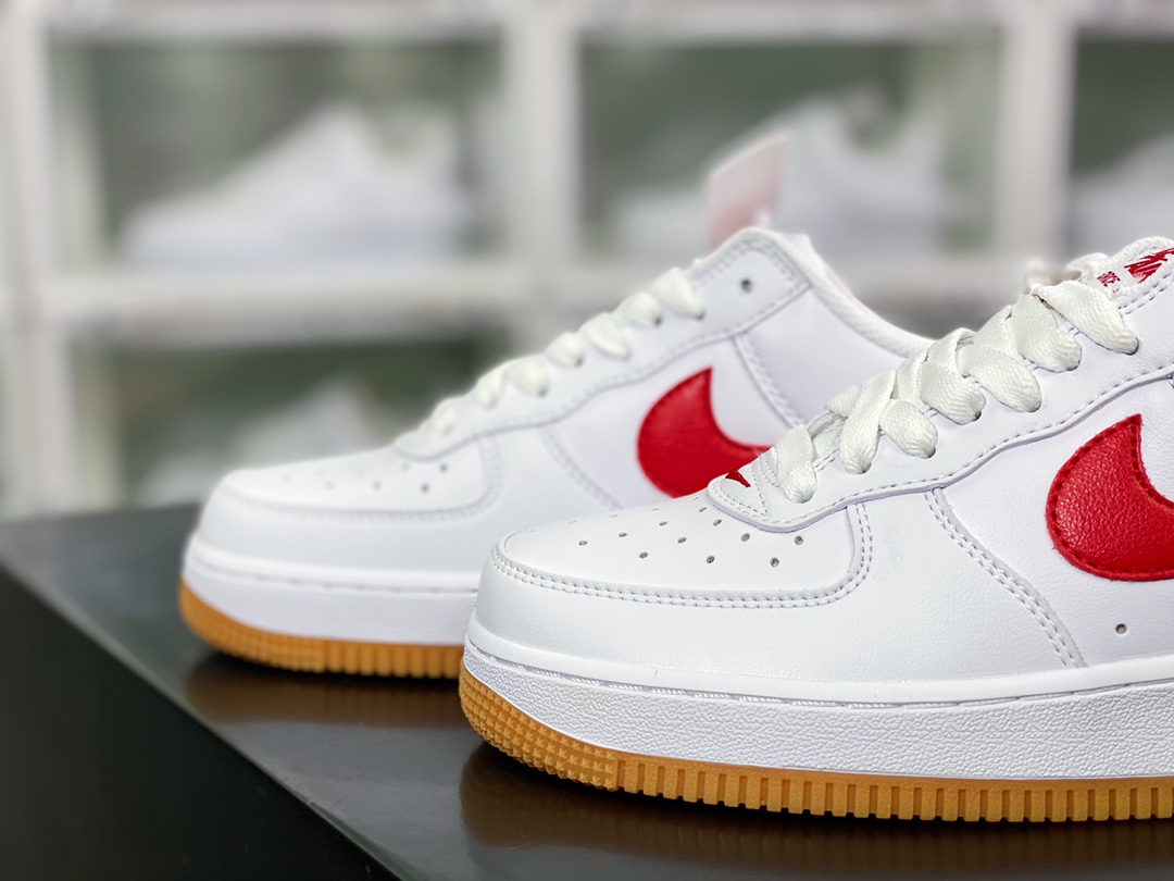 Air Force 1'07 Low”White/University Red/Gum” Air Force One DJ3911-102