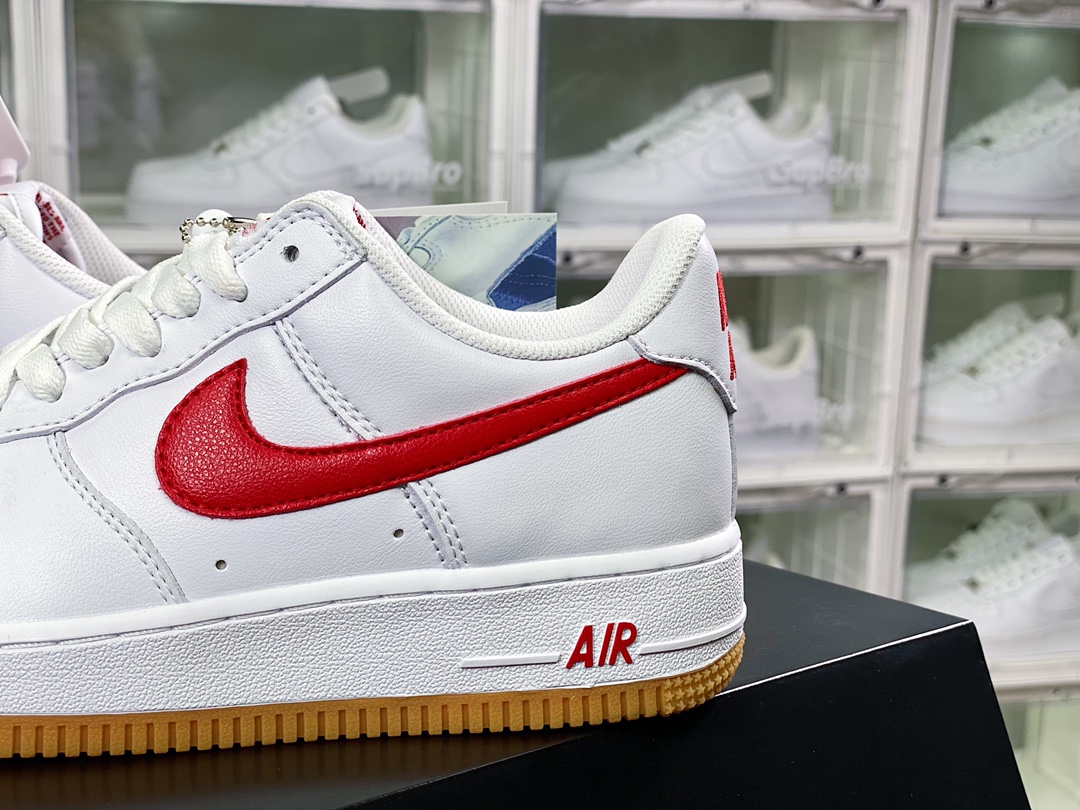 Air Force 1'07 Low”White/University Red/Gum” Air Force One DJ3911-102