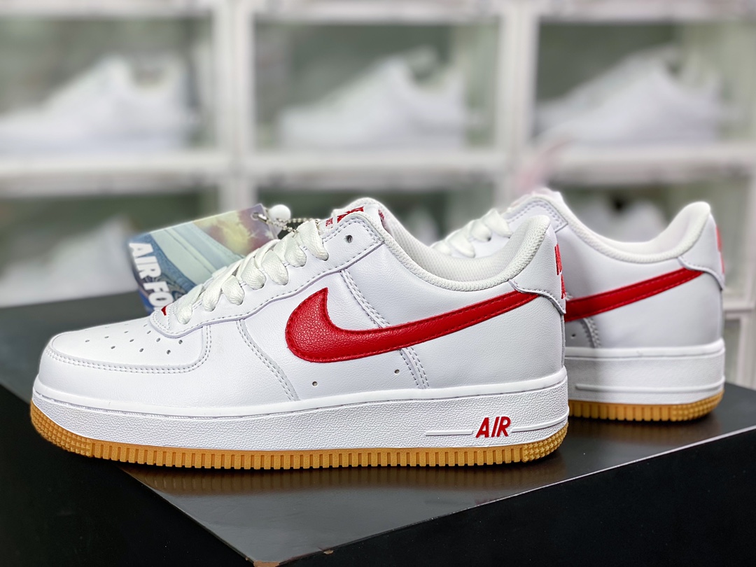 Air Force 1'07 Low”White/University Red/Gum” Air Force One DJ3911-102