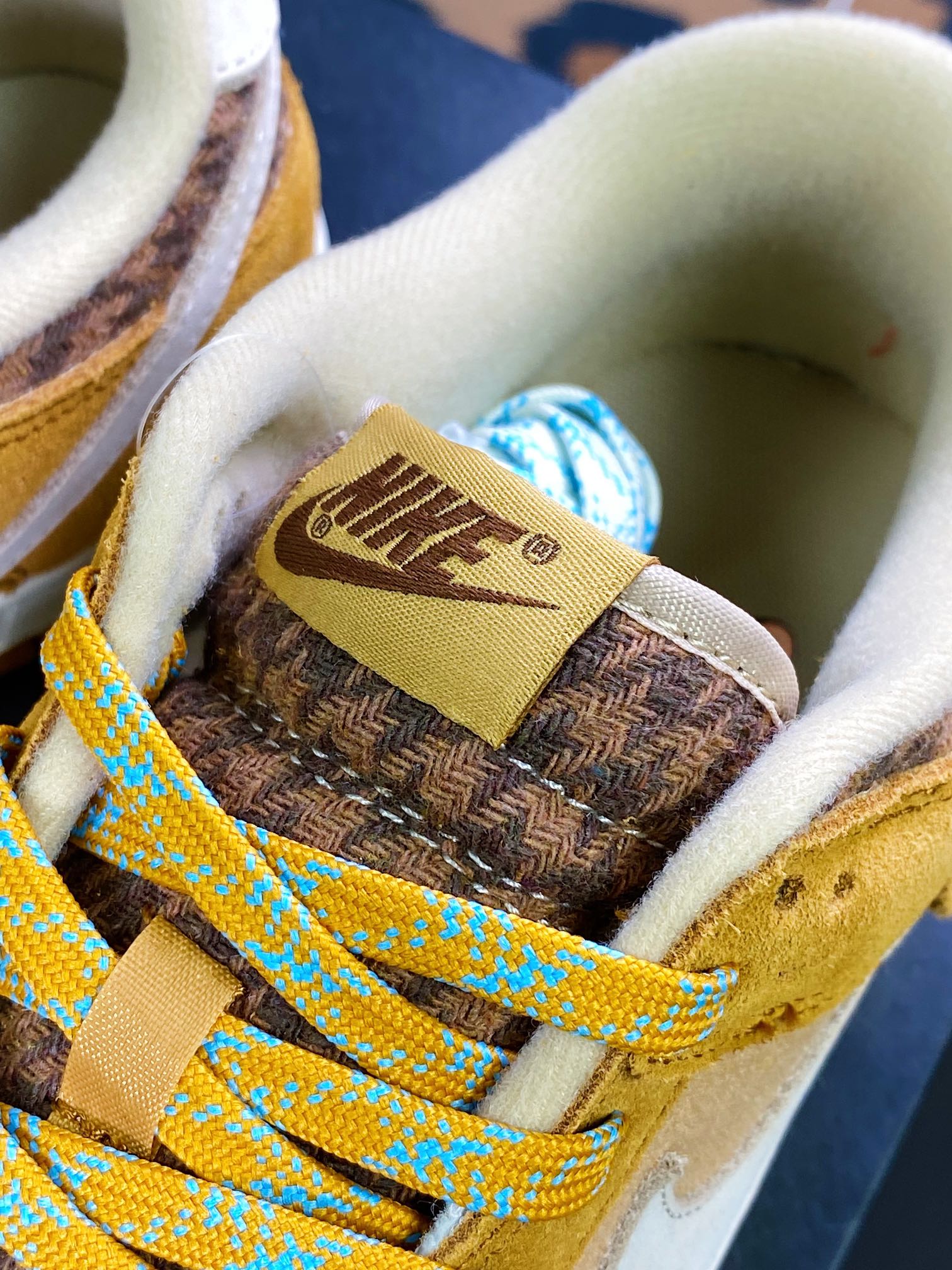 220  SB Dunk Low”Wheat Gum”扣篮系列低帮休闲运动滑板板鞋“小麦色菱格纹”DX3374-700