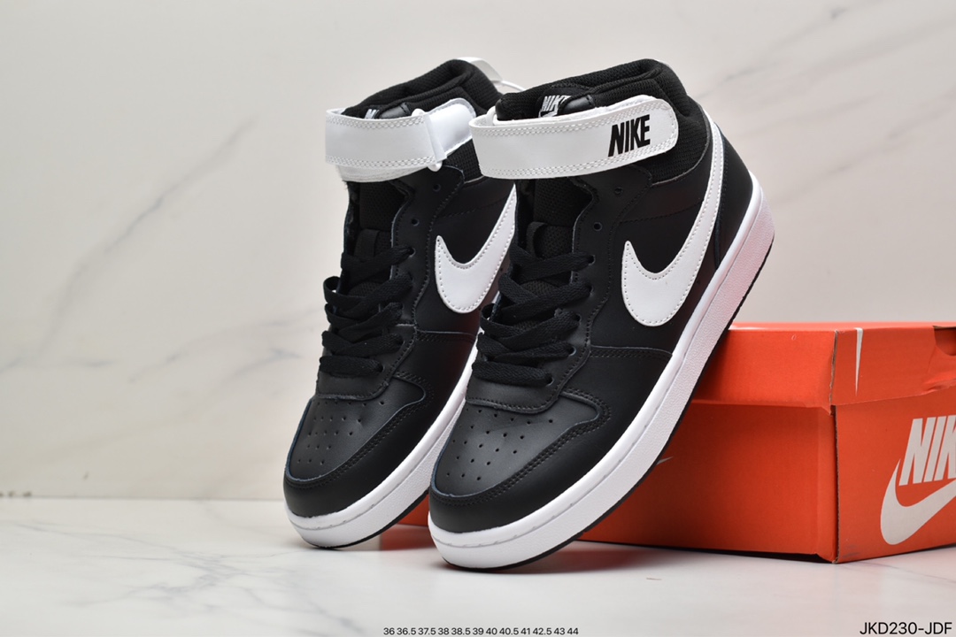 160 耐克Nike Court Borough Mid 2 中帮百搭透气休闲运动板鞋CD7782