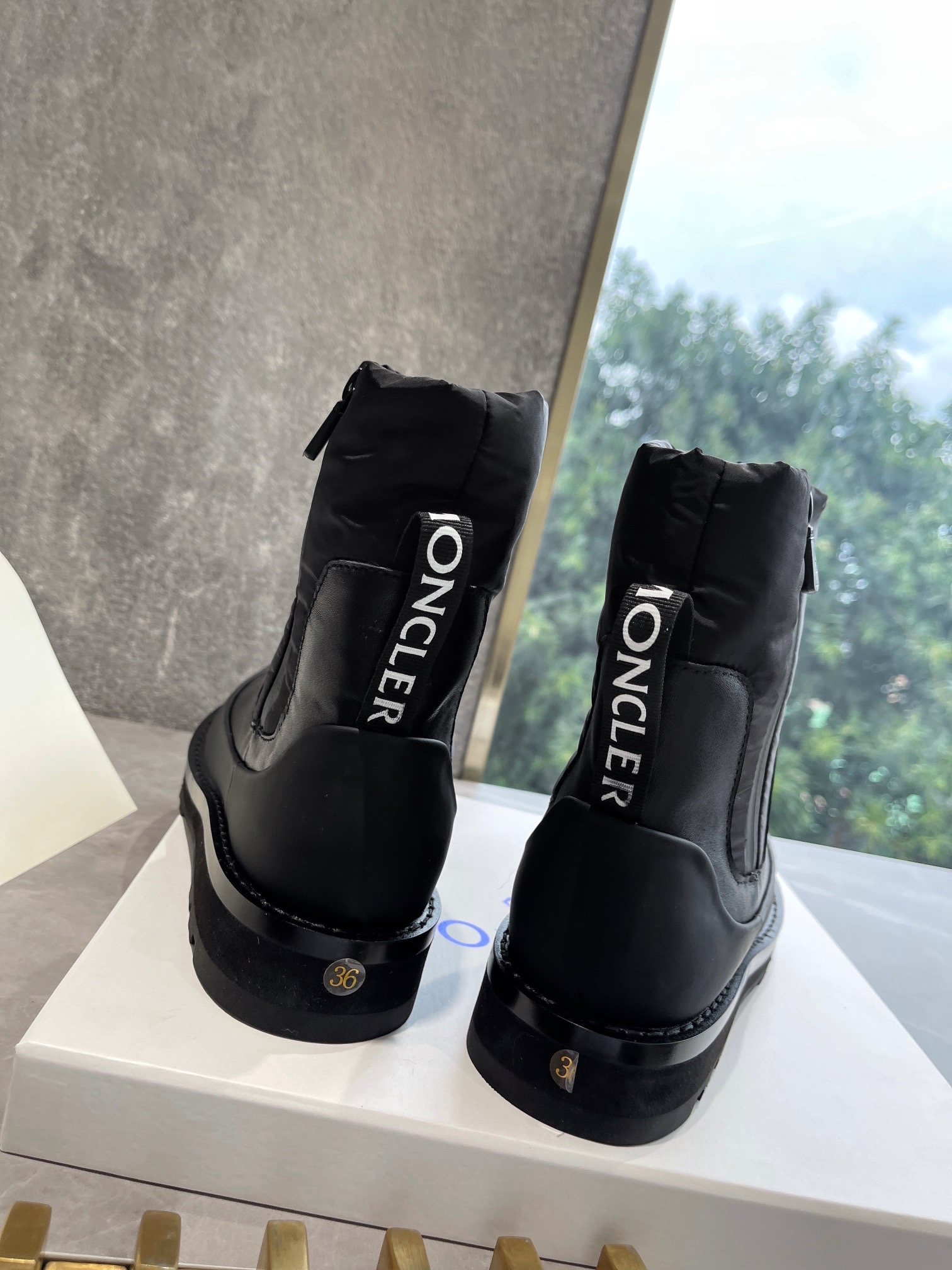 Moncler Winter Snow Boots with Zipped Round Head – Imported Velvet Cotton Shoes, 2022 Collection - 图片 5