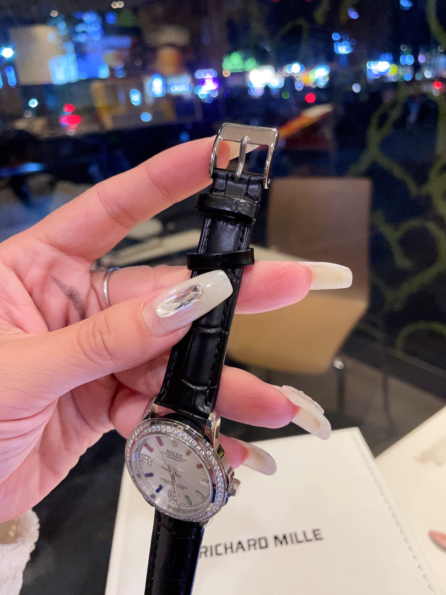 Elegant Rolex Women’s Watch with Ceramic Belt and Sapphire Crystal Mirror - 图片 7