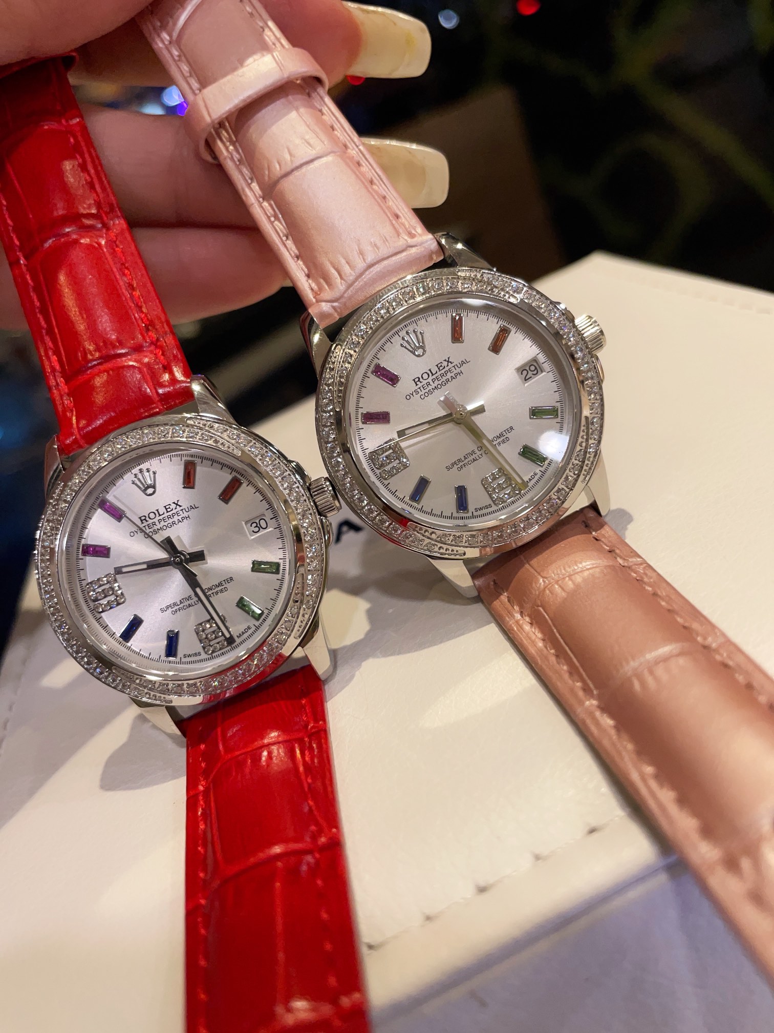 Elegant Rolex Women’s Watch with Ceramic Belt and Sapphire Crystal Mirror - 图片 9
