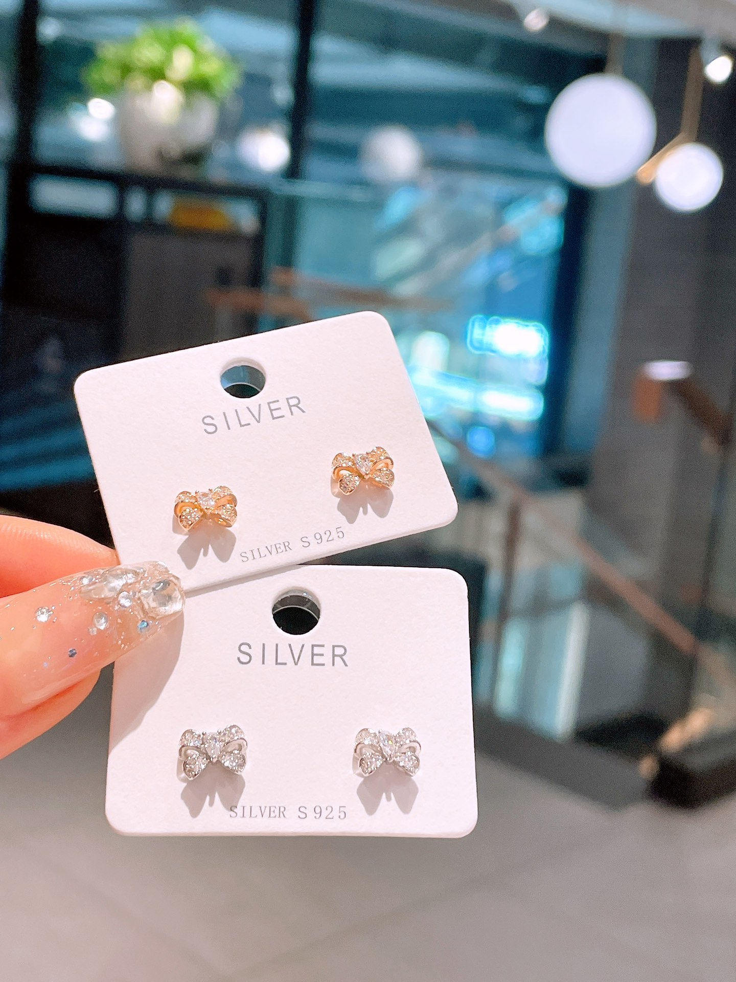 Massivsilber Ohrringe Sanft Vatertag Silber