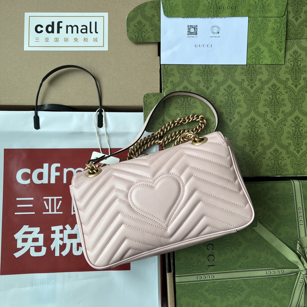 原厂皮配Cdfmall三亚免税店手提袋令人欲罢不能的Gucci美包你收了吗GGMarmont系列优雅精巧