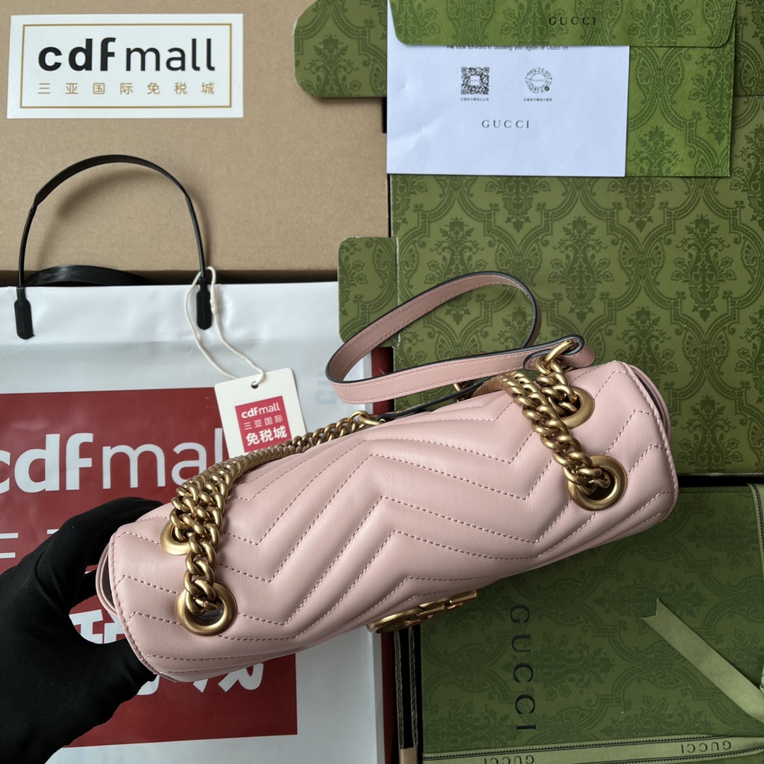 原厂皮配Cdfmall三亚免税店手提袋令人欲罢不能的Gucci美包你收了吗GGMarmont系列优雅精巧