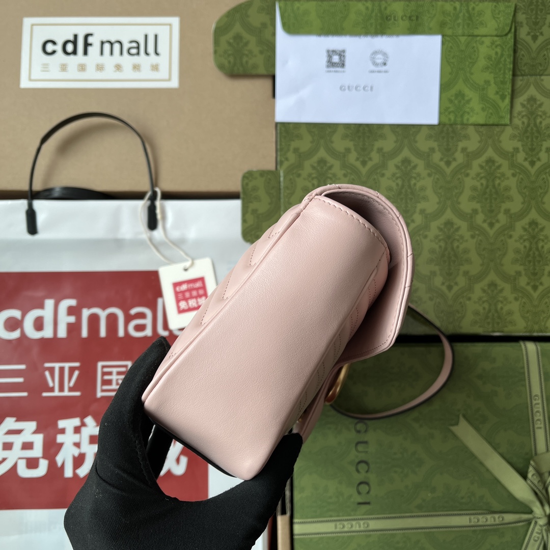 原厂皮配Cdfmall三亚免税店手提袋令人欲罢不能的Gucci美包你收了吗GGMarmont系列优雅精巧