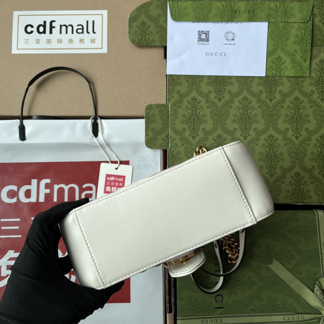 原厂皮配Cdfmall三亚免税店手提袋Marmont意大利原厂皮令人欲罢不能的Gucci美包你收了吗GG