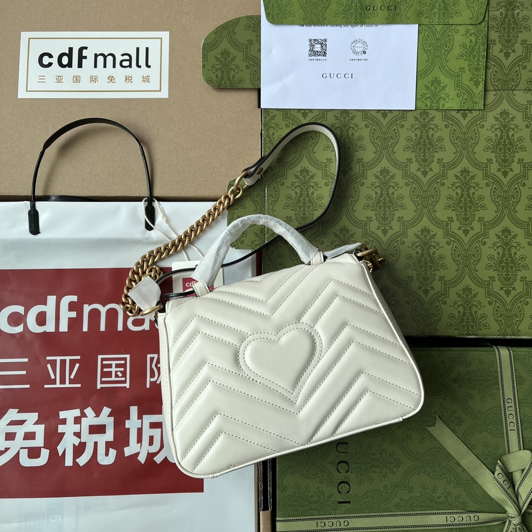 原厂皮配Cdfmall三亚免税店手提袋Marmont意大利原厂皮令人欲罢不能的Gucci美包你收了吗GG
