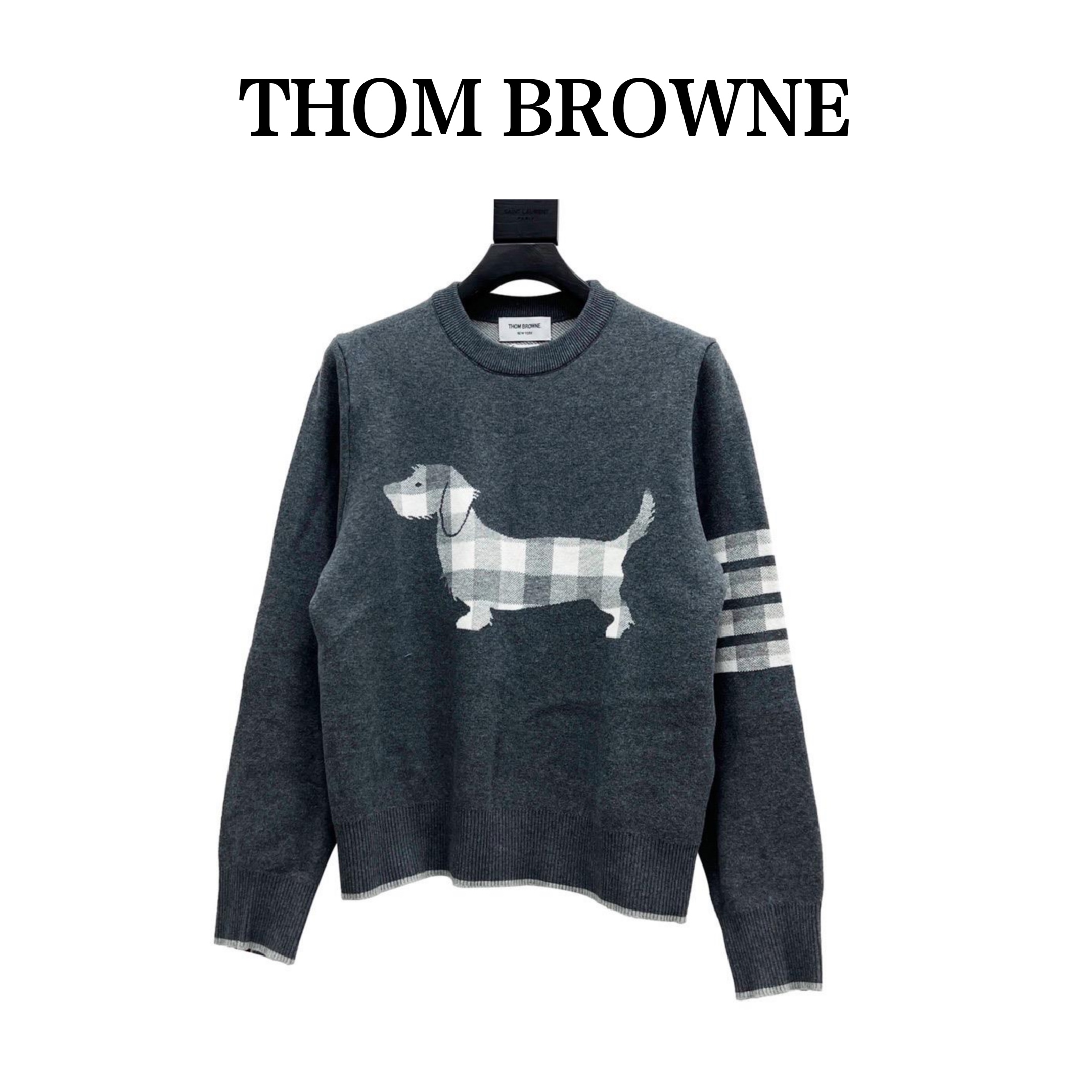 Thom Browne 汤姆布朗 22FW小狗圆领毛衣