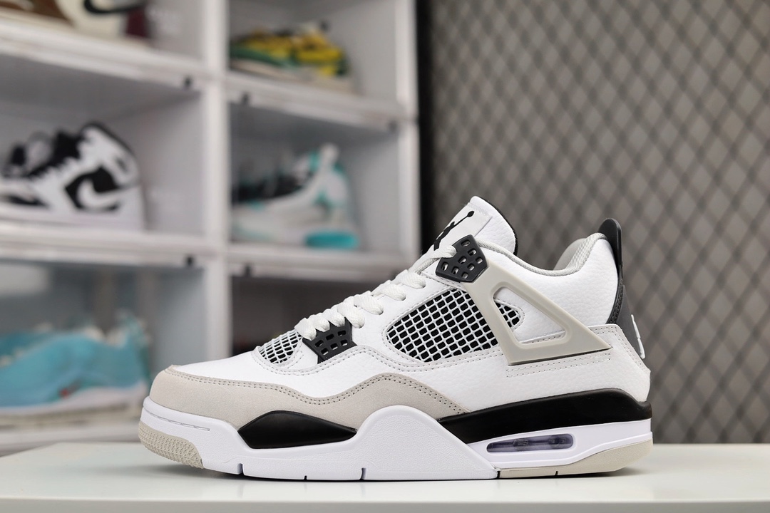 H0 Air Jordan 4 Retro “Military Black” 小白水泥原厂私磨 原厂纸板 原盒包装 原厂气垫 完美走线 致力打造精致
