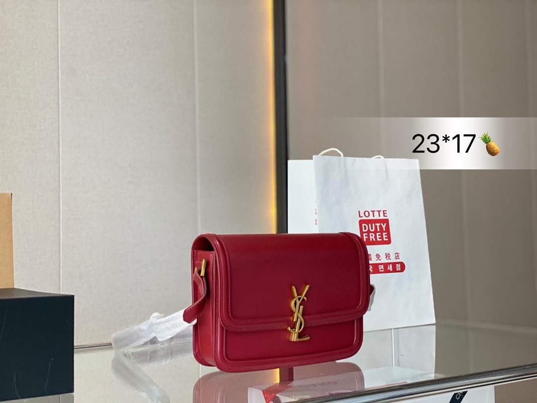 L0 全牛皮 solferino豆腐包 专柜压痕品质 2022 IT BAG_必火爆款，  Saint Laurent 圣罗兰 YSL  Solferino 手感及皮面的柔韧度都非常好 全新设计的“L”字母上下对半开扣 尺寸23 17cm