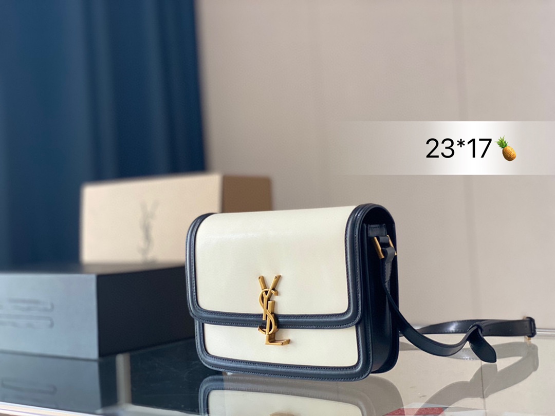 L0 全牛皮 solferino豆腐包 专柜压痕品质 2022 IT BAG_必火爆款，  Saint Laurent 圣罗兰 YSL  Solferino 手感及皮面的柔韧度都非常好 全新设计的“L”字母上下对半开扣 尺寸23 17cm