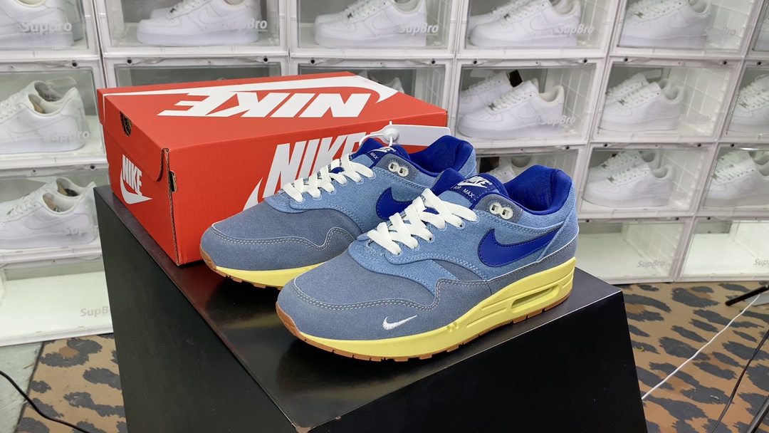 [Air Force Series]Nike Air Max 1 Premium "Dirty Denim" Original Retro Air Cush