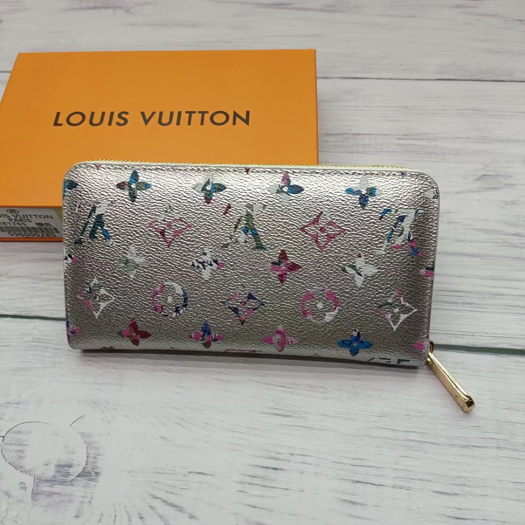 Interior view of a leather bifold wallet with card slots